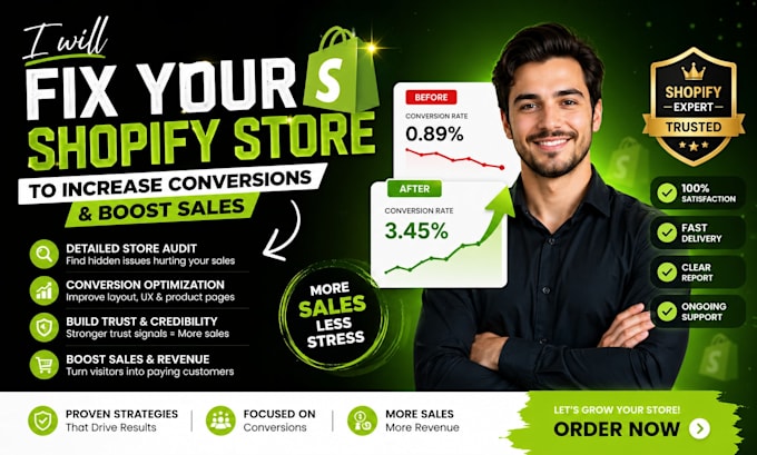 audit and fix your shopify store to increase conversions and sales