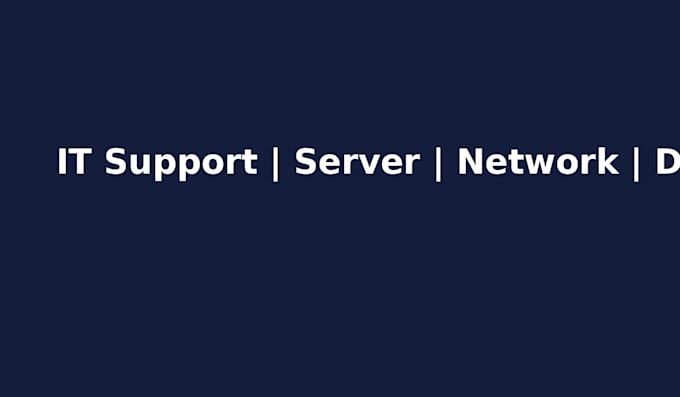 fix IT, windows server, active directory, network and docker issues