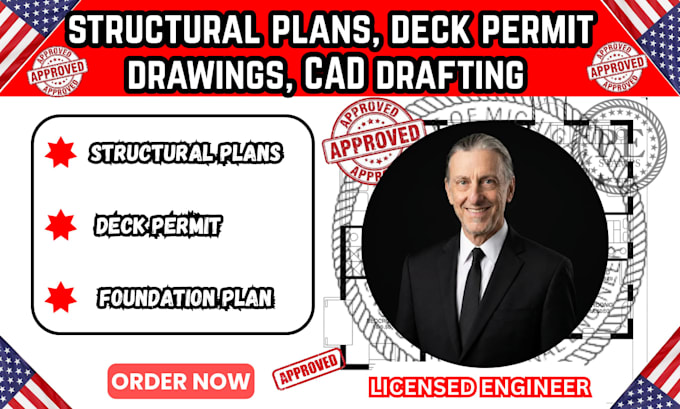 do structural plans deck permit drawings cad drafting foundation plan ohio stamp
