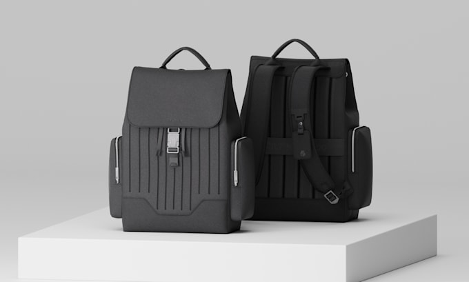 design 3d backpack, tote bag, purse, hand bag, or suitcase
