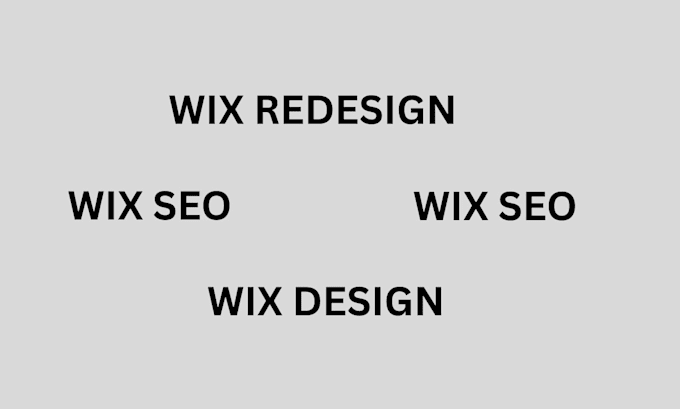 design wix website, redesign wix and do wix SEO