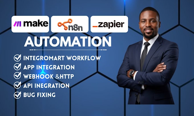 develop ai agents and n8n zapier makecom workflows for automation