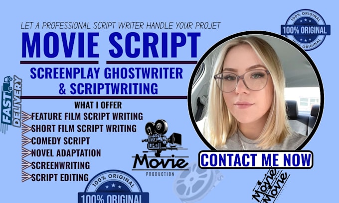 do novel adaptation write screenplay movie tv series scriptwriter film script