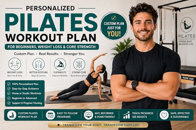 create a personalized pilates workout plan for weight loss and core strength