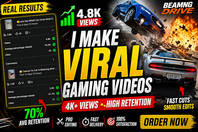 create viral gaming short for you
