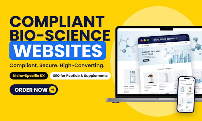 design a compliant peptide website, research store, or nutraceutical website