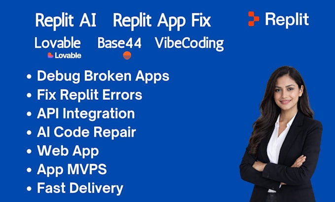 build fix replit ai app replit website lovable ai base44