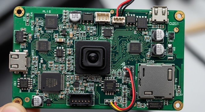 design low power dash cam pcb with full HD camera and fast boot