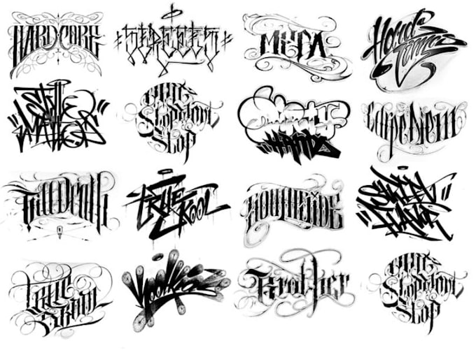 make dj typography, rock, metal, or hiphop band logo