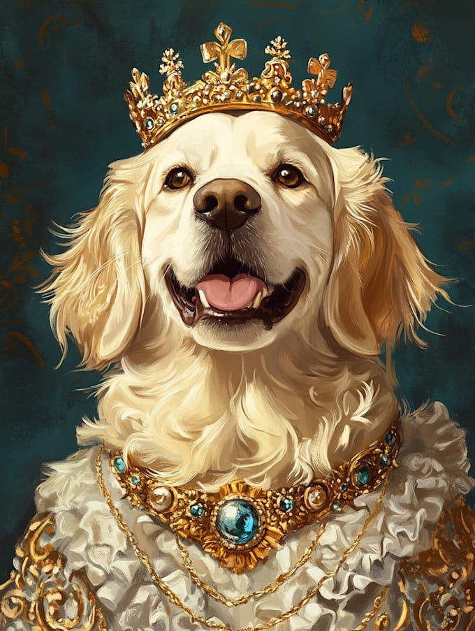 custom pet portrait, dog portrait, cat portrait