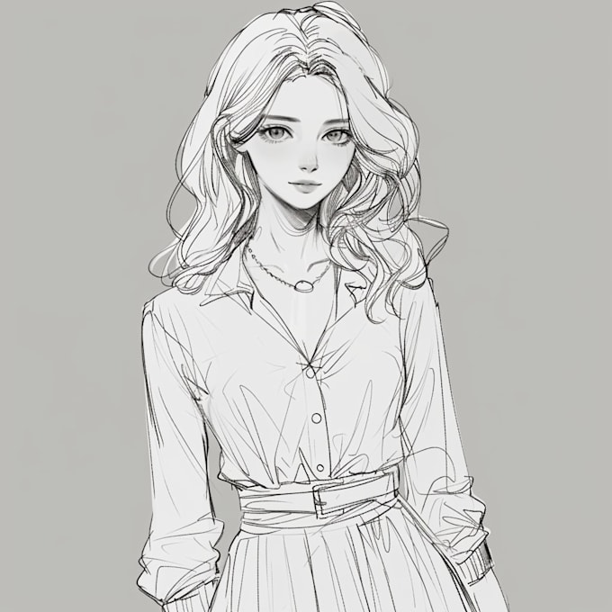 draw rough sketch anime style