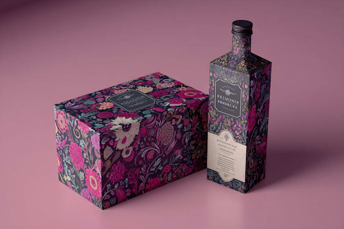 minimal, modern and luxury packaging or label