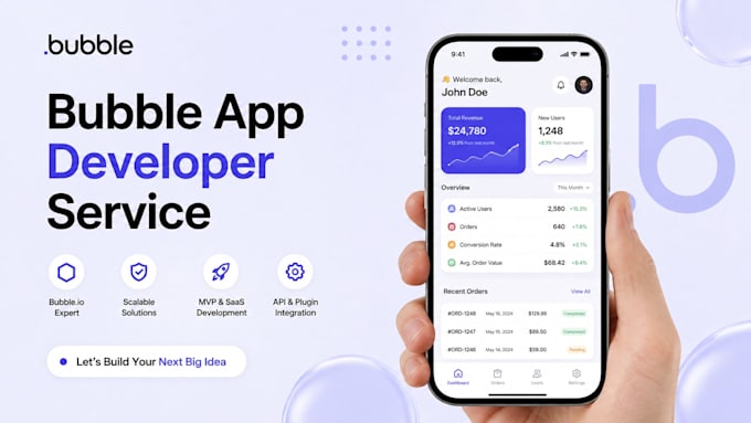 develop bubble io web app, bubble mvp, bubble saas, bubble app developer