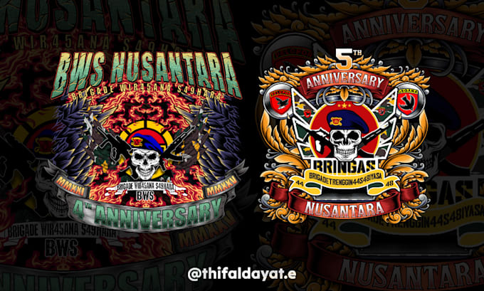 do illustrated bold logo for you