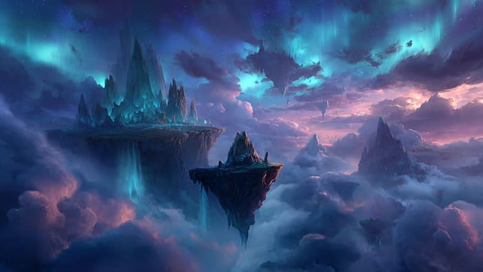 design amazing fantasy landscape