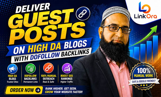 provide general guest posts on high authority blogs with dofollow links