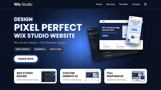 design pixel perfect wix studio website wix studio design wix website design