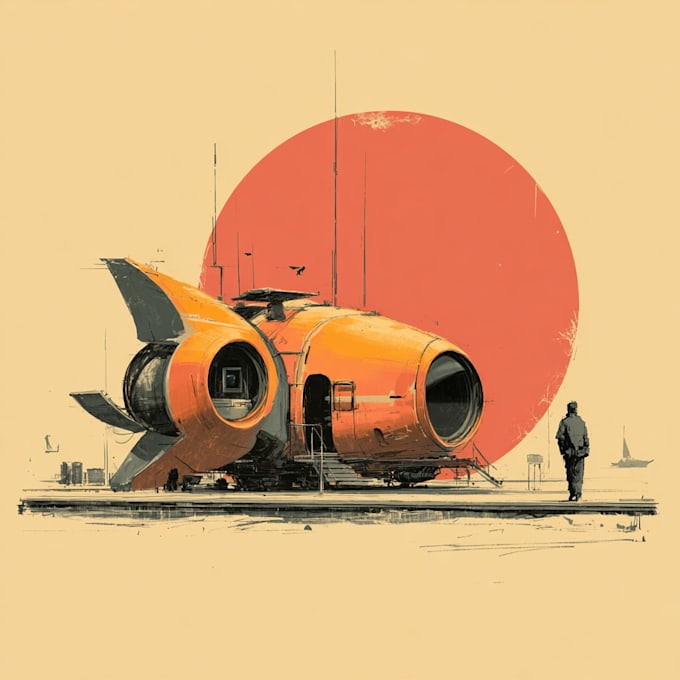 create vehicle concept art for you