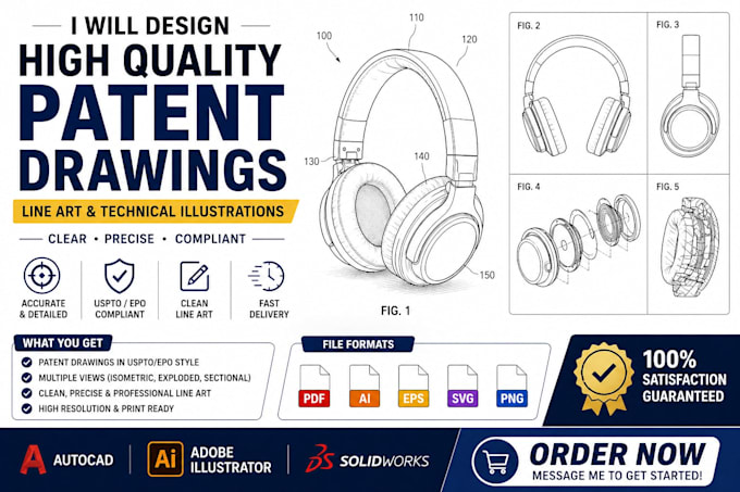 Quality Design Drawing Design high quality patent drawings, line art and technical ...