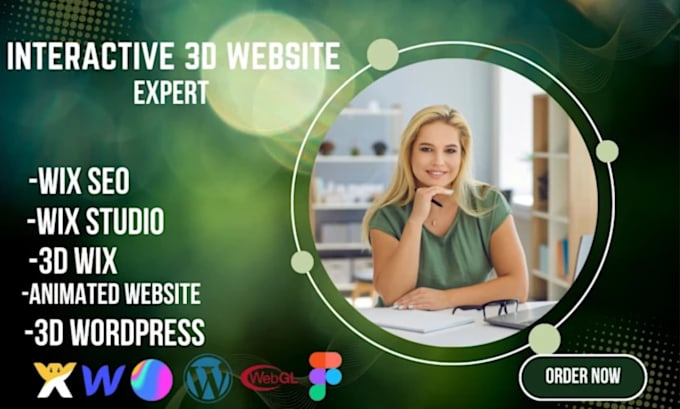 interactive 3d animated website with spline threejs and wordpress animation