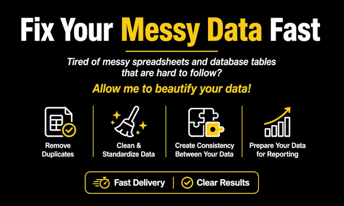 clean and structure your messy business data
