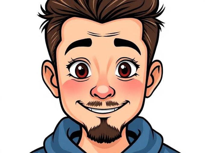 paint amazing vector cartoon portrait