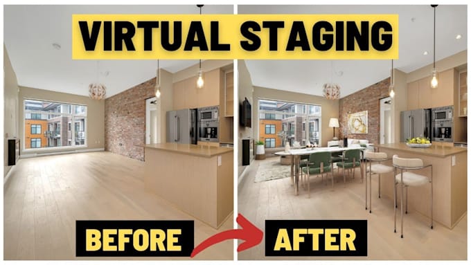 do virtual staging, lightning design and virtual renovation for your listing