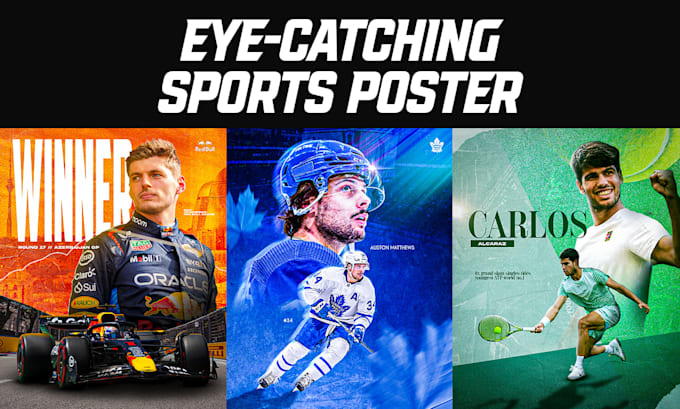 design a professional sports poster and flyer for you