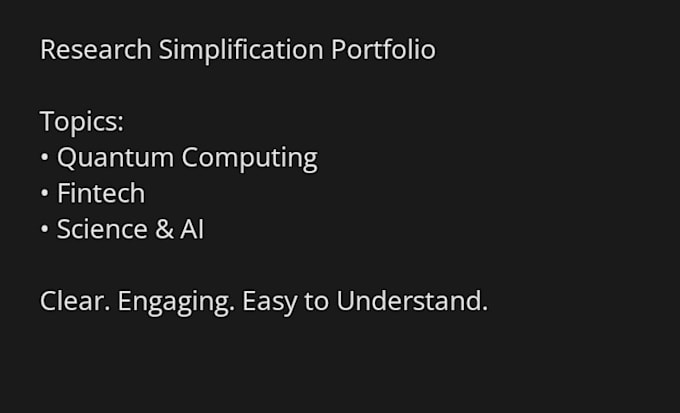 simplify technical topics into clear engaging content
