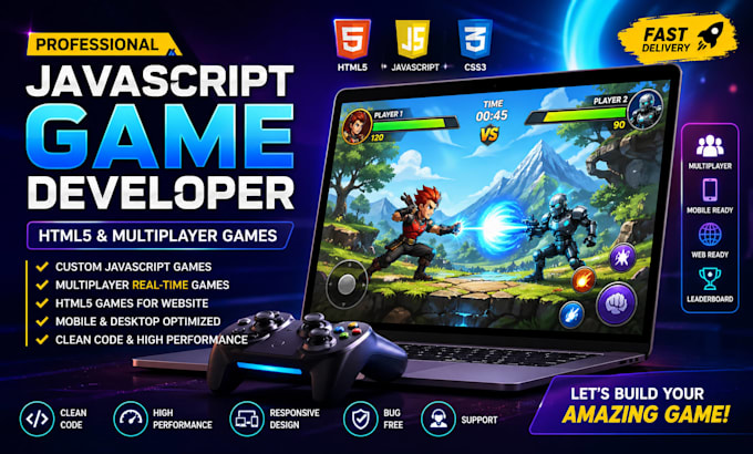 build javascript game development multiplayer javascript game HTML game for web