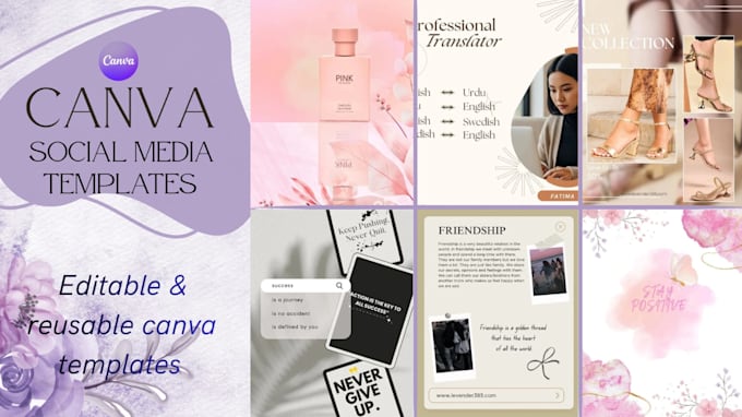 design high quality editable canva templates