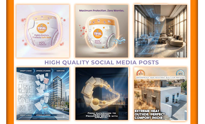 design pro social media posts and marketing visuals