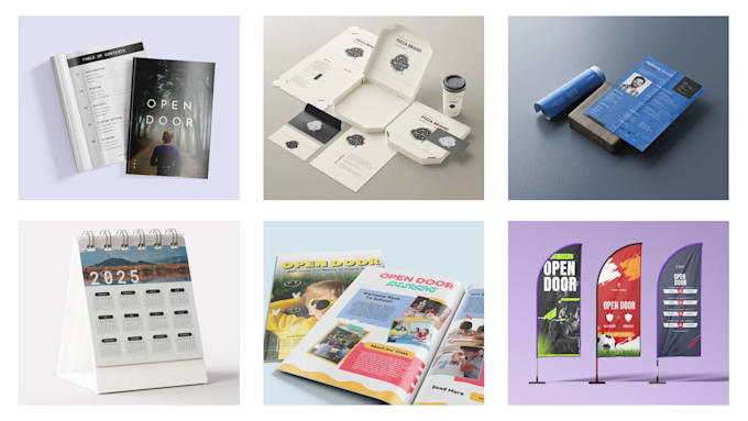 design packaging, print and publication materials