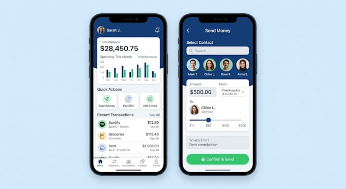design UI UX for fintech apps