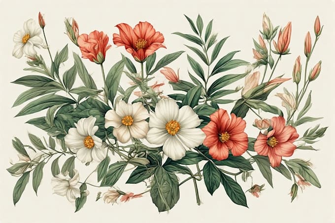 design elegant botanical art and plant illustrations