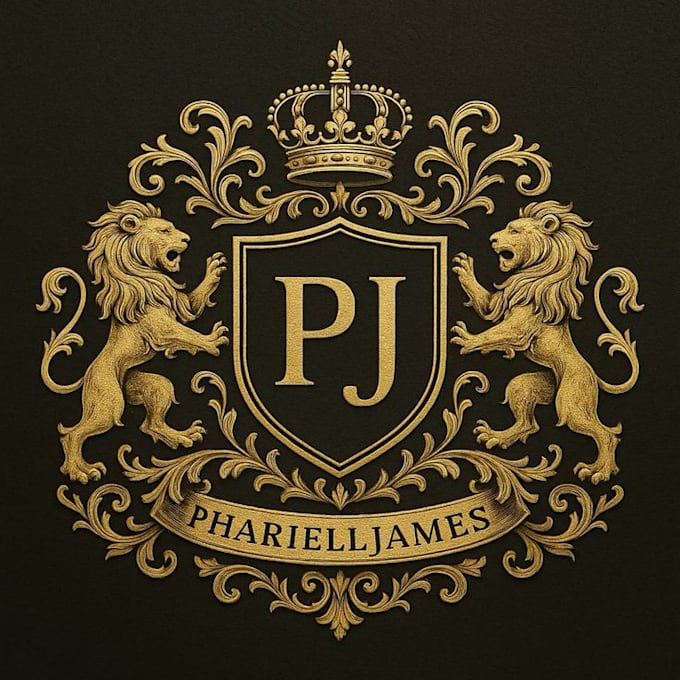 do a modern luxury heraldic crest logo design