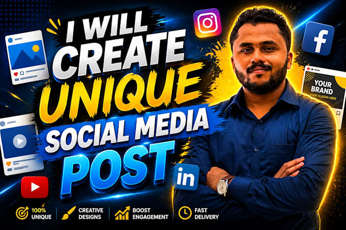 do creative social media post design