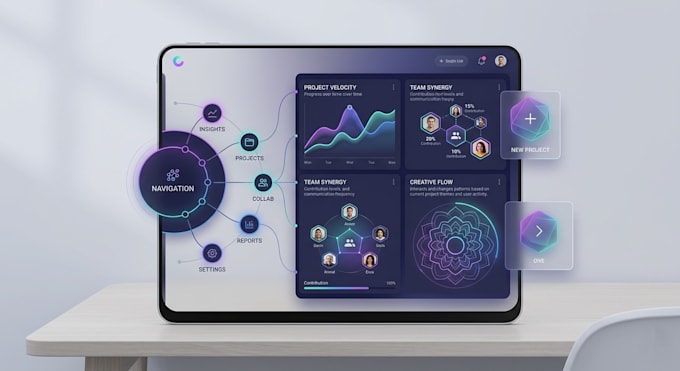 design creative and unique UI UX