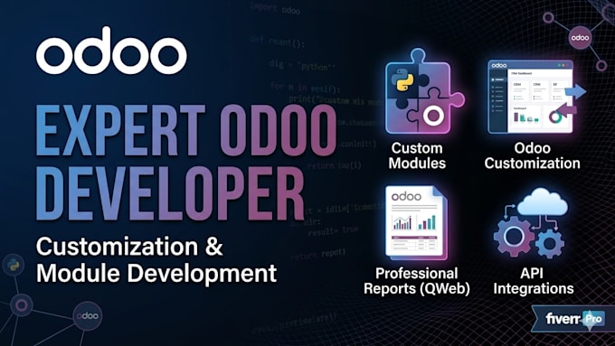 develop and customize odoo modules for your business