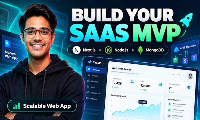 develop a scalable saas mvp with nextjs and nodejs