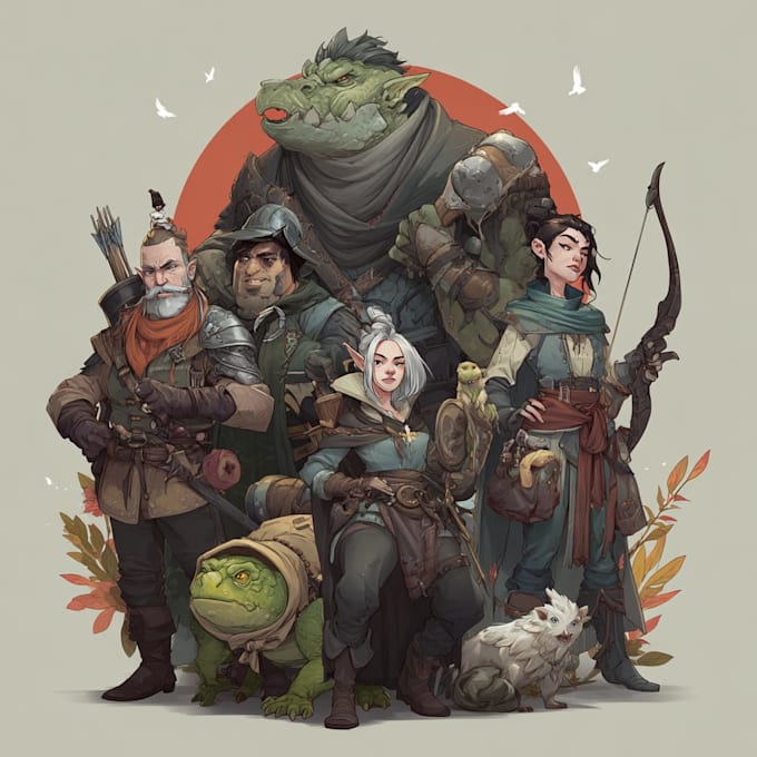 did a dnd character or dnd party art