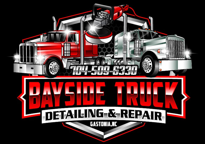 design unique truck detailing logo