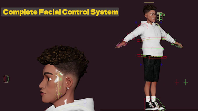 professionally rig your 3d character in blender and maya