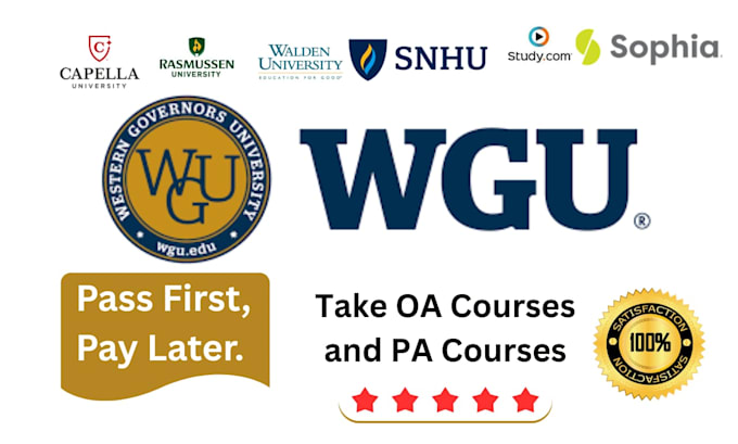 do wgu degree program courses and class