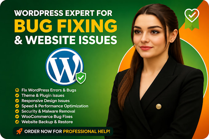 fix wordpress issues, fix wordpress errors, bugs, and fix wordpress website