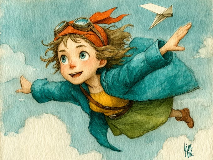 draw childrens book illustration with my style