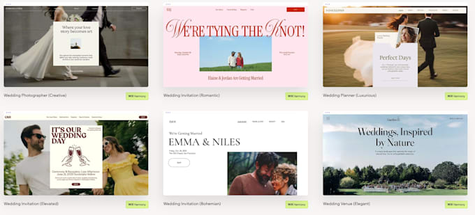 design a stunning wedding website with an rsvp form