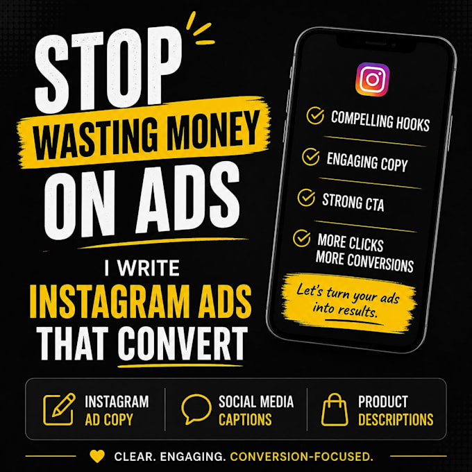 write high converting instagram ad copy that drives sales