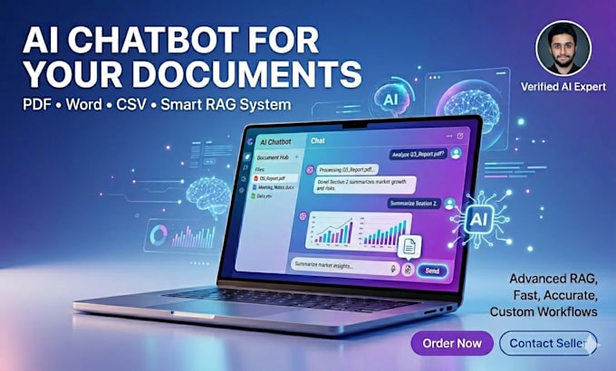 build ai rag system and intelligent document chatbot using python