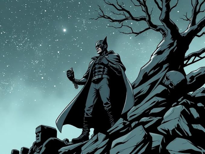 draw comic book cover or graphic novel illustrations